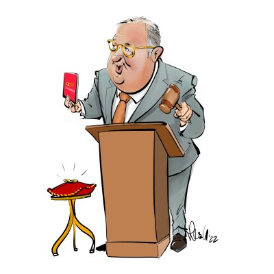 Karikatuur met lichaam Karikatuur met lichaam